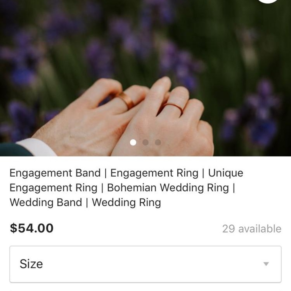 Handmade ring by etsy seller. Raw rock. - Picture 2 of 5